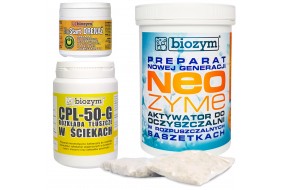 Neozyme saszetki do szamba 26 szt. + Odtłuszczacz + bioStarter drenaż