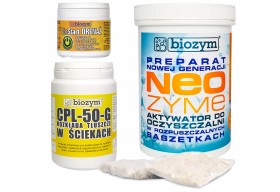 Neozyme saszetki do szamba 26 szt. + Odtłuszczacz + bioStarter drenaż