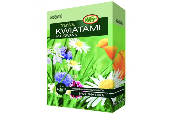 GRANUM Trawa Kwiatami Malowana karton 1kg 40m2