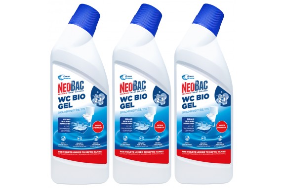 Zestaw NeoBac WC Bio Gel Nowa Formuła 3x750 ml