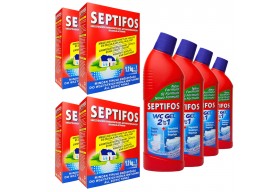 Septifos 4,8 kg + 4 x Żel WC 750ml