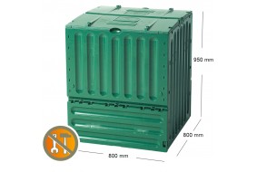 Garantia Kompostownik ECO King 600L zielony pojemnik do kompostowania