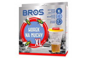 BROS Worek na muchy MAX XL 8L pojemności z przynętą