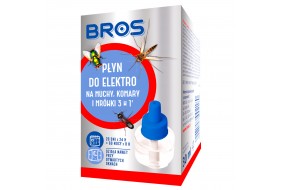 BROS płyn do elektro 3w1 na muchy, komary i mrówki