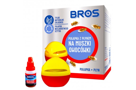 BROS pułapka z płynem na muszki owocówki