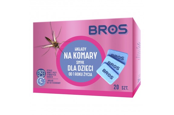 BROS wkłady do elektro na komary SMYK dla dzieci 20 szt.