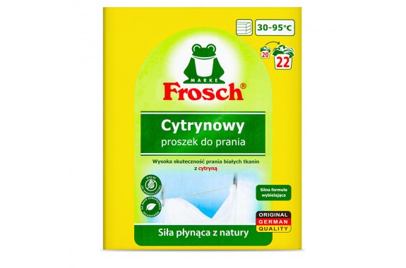 FROSCH Proszek do białych tkanin 22 prania cytrynowy 1,45 kg