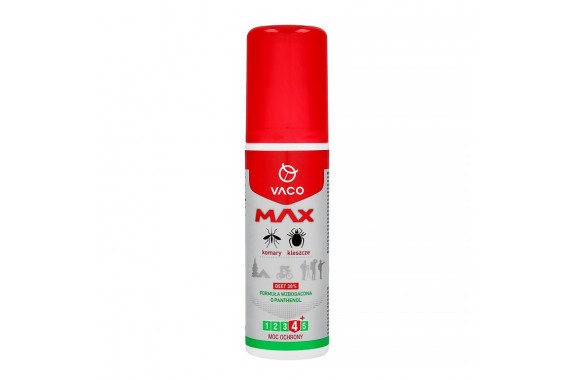 VACO Płyn MAX na komary i kleszcze DEET 30% 80 ml