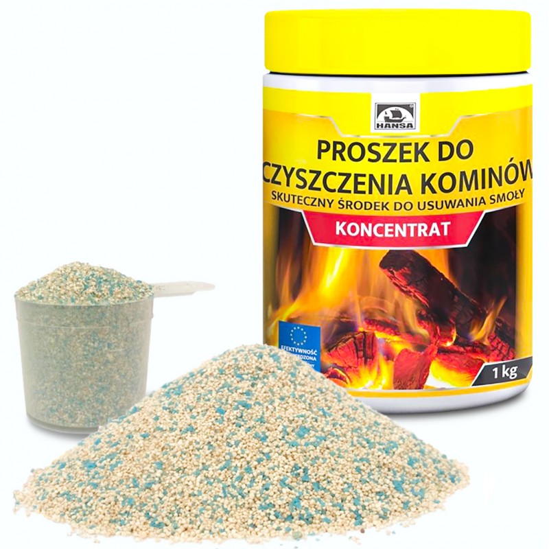 Hansa Proszek do czyszczenia kominka komina - usuwania smoły sadzy 1kg