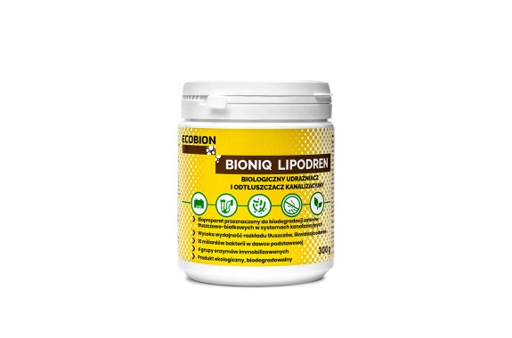 BIONIQ LIPODREN odtłuszczacz biologiczny udrażniacz 300g