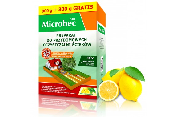 Microbec Bio bakterie do eko szamb 900+300 gratis Nowość