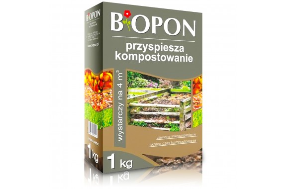 BIOPON Bakterie Kompostowe Przyspiesza Kompostowanie 1kg + rękawice