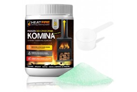 HeatFire Proszek do czyszczenia komina pieca usuwa sadzę smołę 1kg