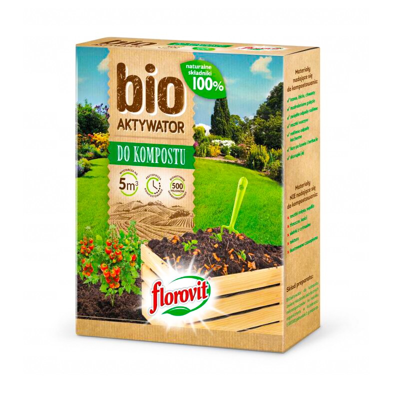 FLOROVIT BIO aktywator kompostu 500g przyspiesza kompostowanie