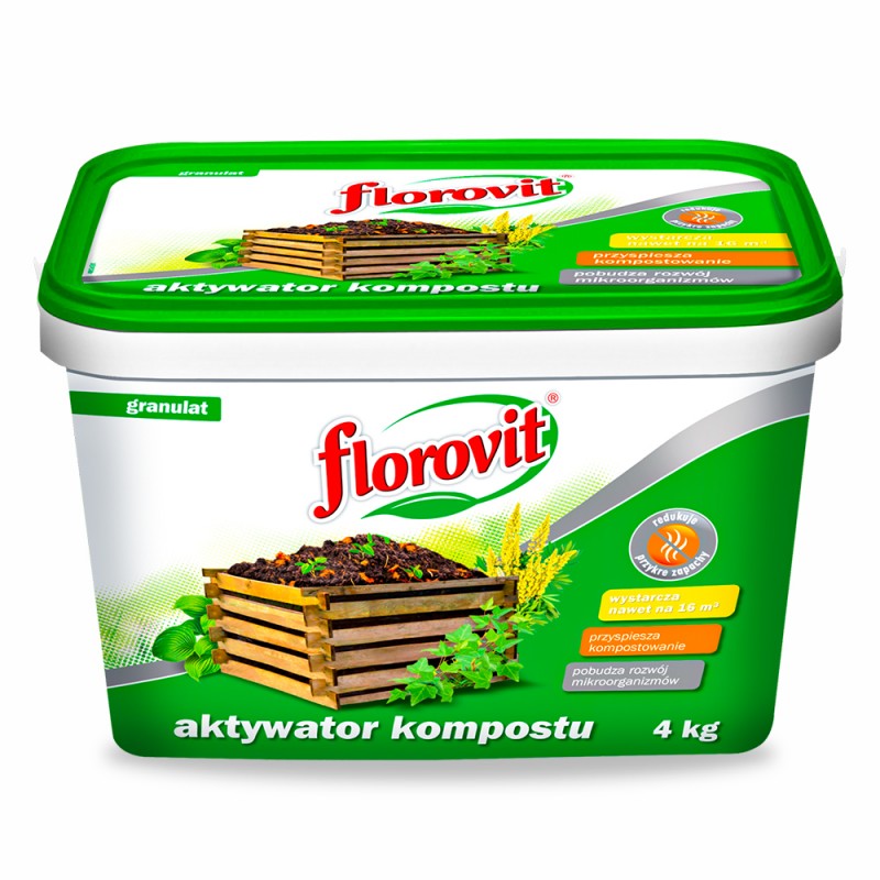 FLOROVIT Aktywator Kompostu Kompostowanie Wiadro 4kg