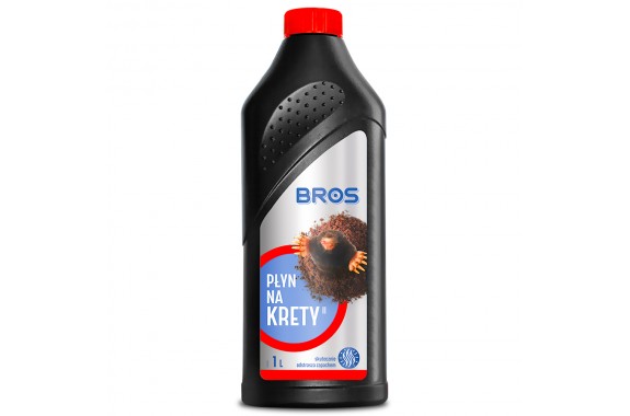 BROS płyn na krety zapachowy odstrasza krety 1L