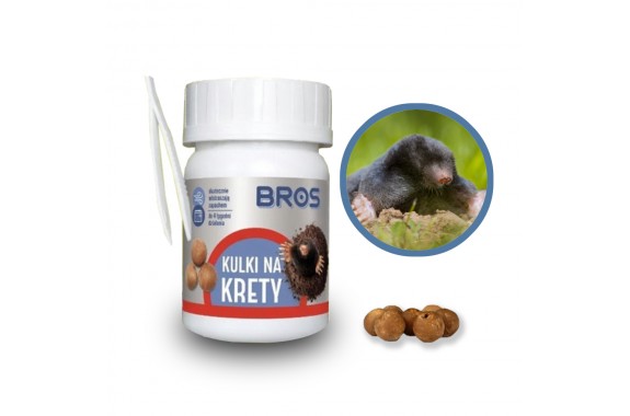 BROS Kulki na Krety 90g zapachowy odstraszacz kretów (60-70 szt.)