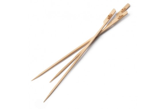 Drewniane szpadki BAMBUSOWE SZPIKULCE do SZASZŁYKÓW kebabów długie 30 cm