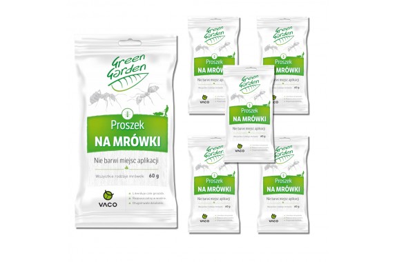 Zestaw Vaco Green Garden Proszek na mrówki 60g 6 saszetek