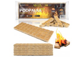 Ekologiczna podpałka w kostkach Heatfire rozpałka do kominka pieca grilla 200 kostek