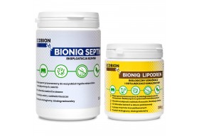 BIONIQ SEPTIN bakterie do szamb oczyszczalni 1kg + LipoDren środek na tłuszcze 300g
