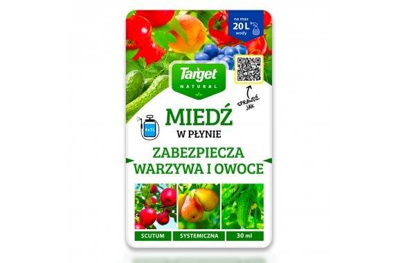Target Natural Scutum miedź w płynie bezpieczne warzywa owoce 25ml