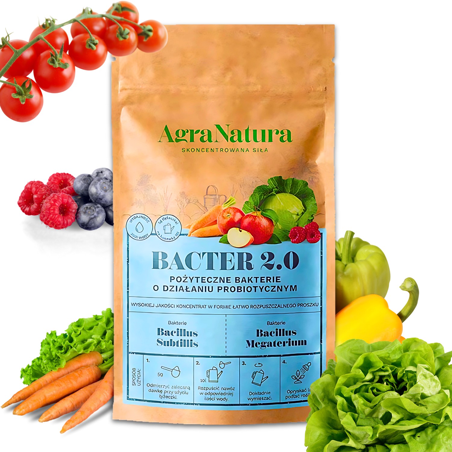 AgraNatura Bacter 2.0 bakterie do gleby poprawa wzrostu