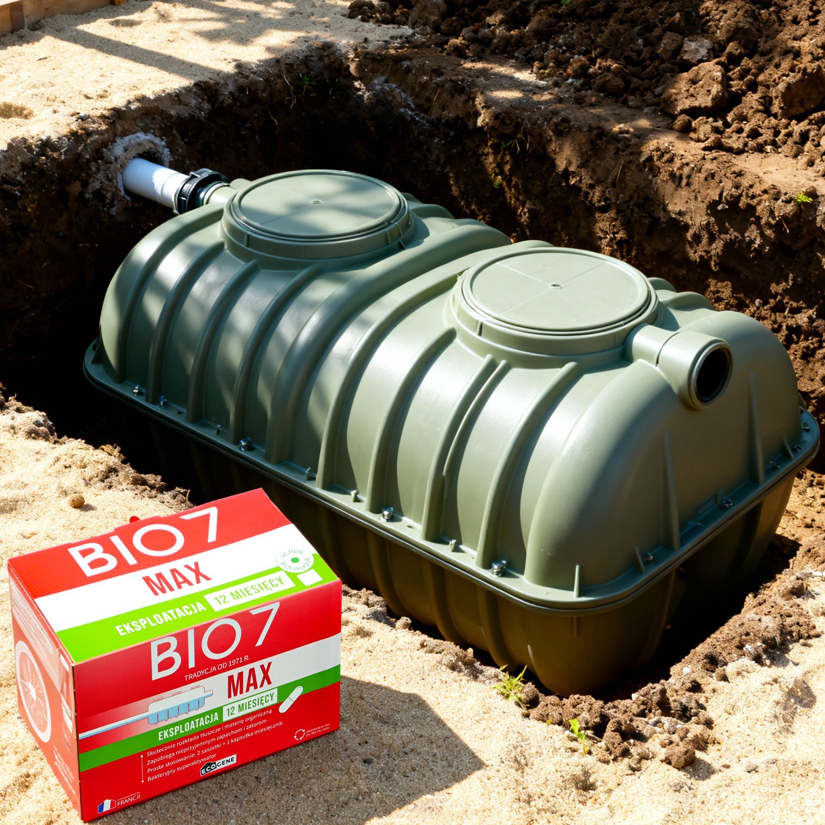 Bio7 max 2kg poprawia prace oczyszczalni drenażowych