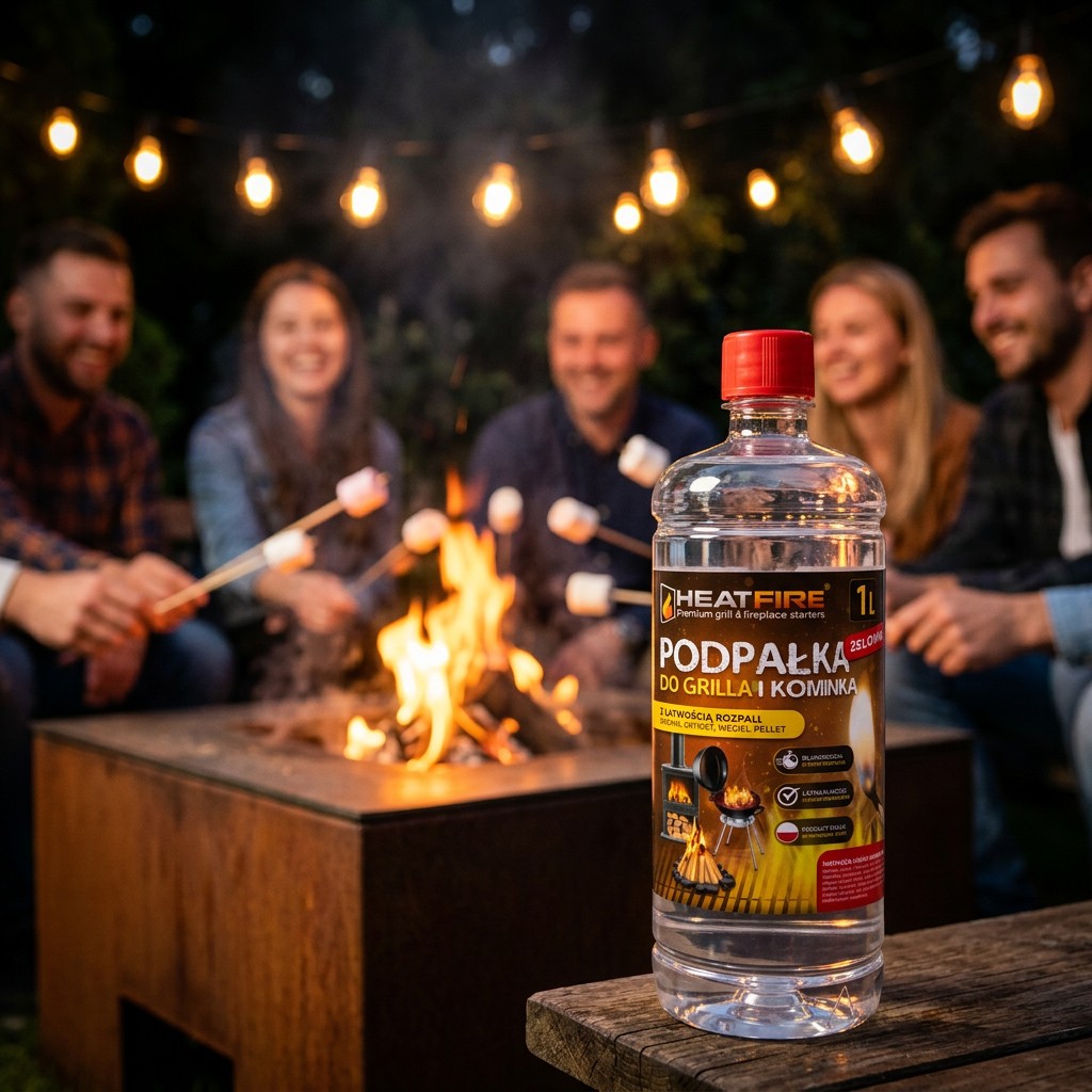 Podpałka do grilla ogrodowego - rozpałka żelowa HeatFire 1L