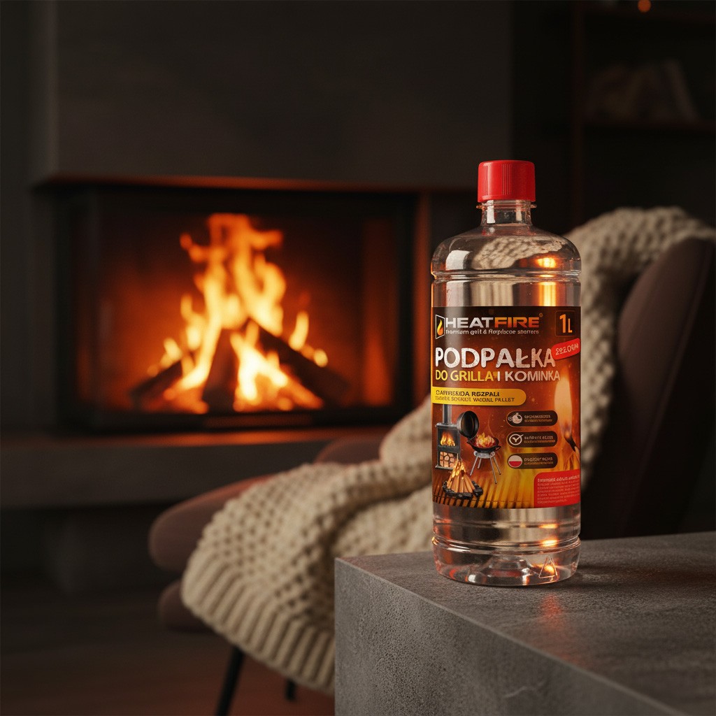 Żelowa podpałka do kominka 1L HeatFire