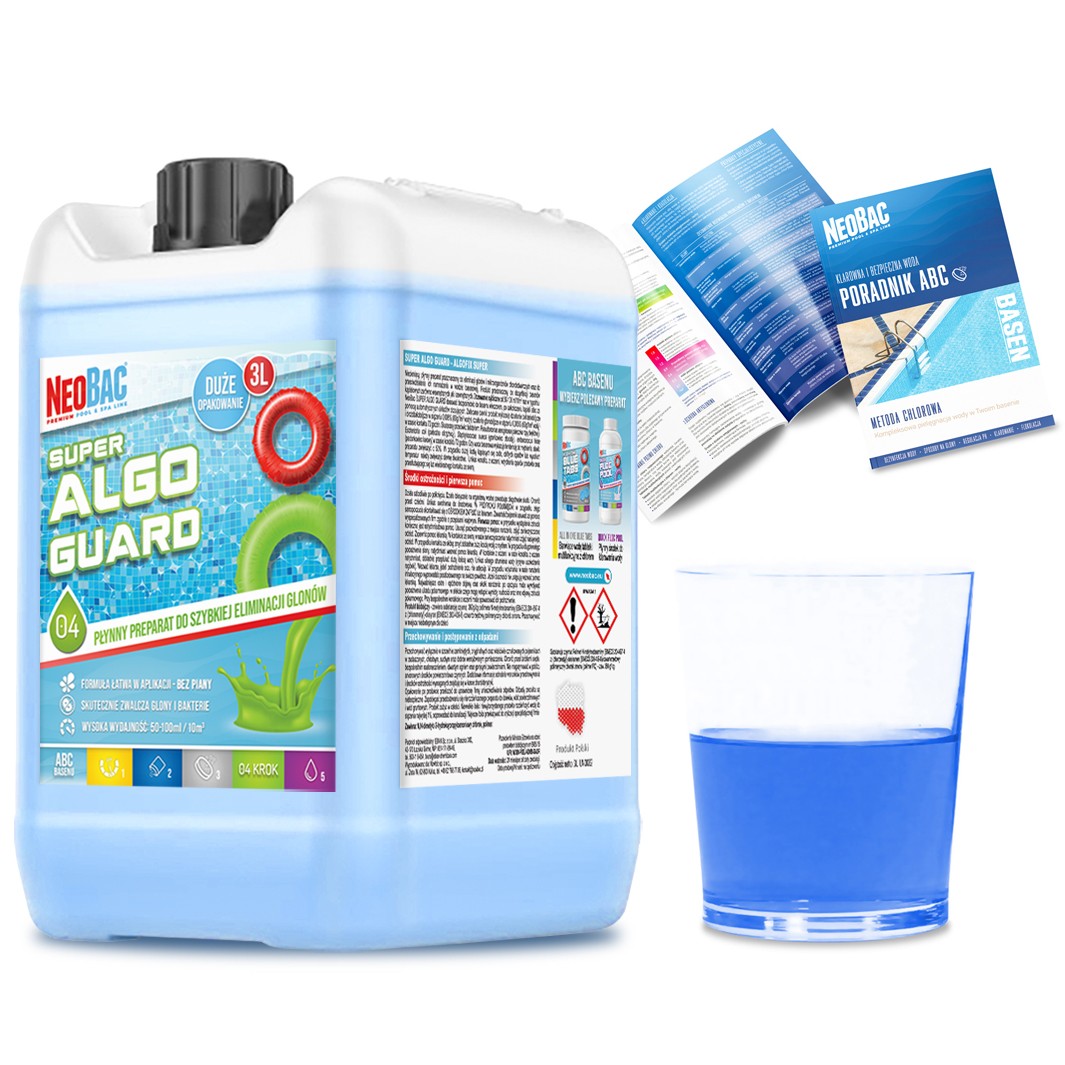 NeoBac Pool & Spa SUPER ALGO GUARD płynny środek na glony 3L
