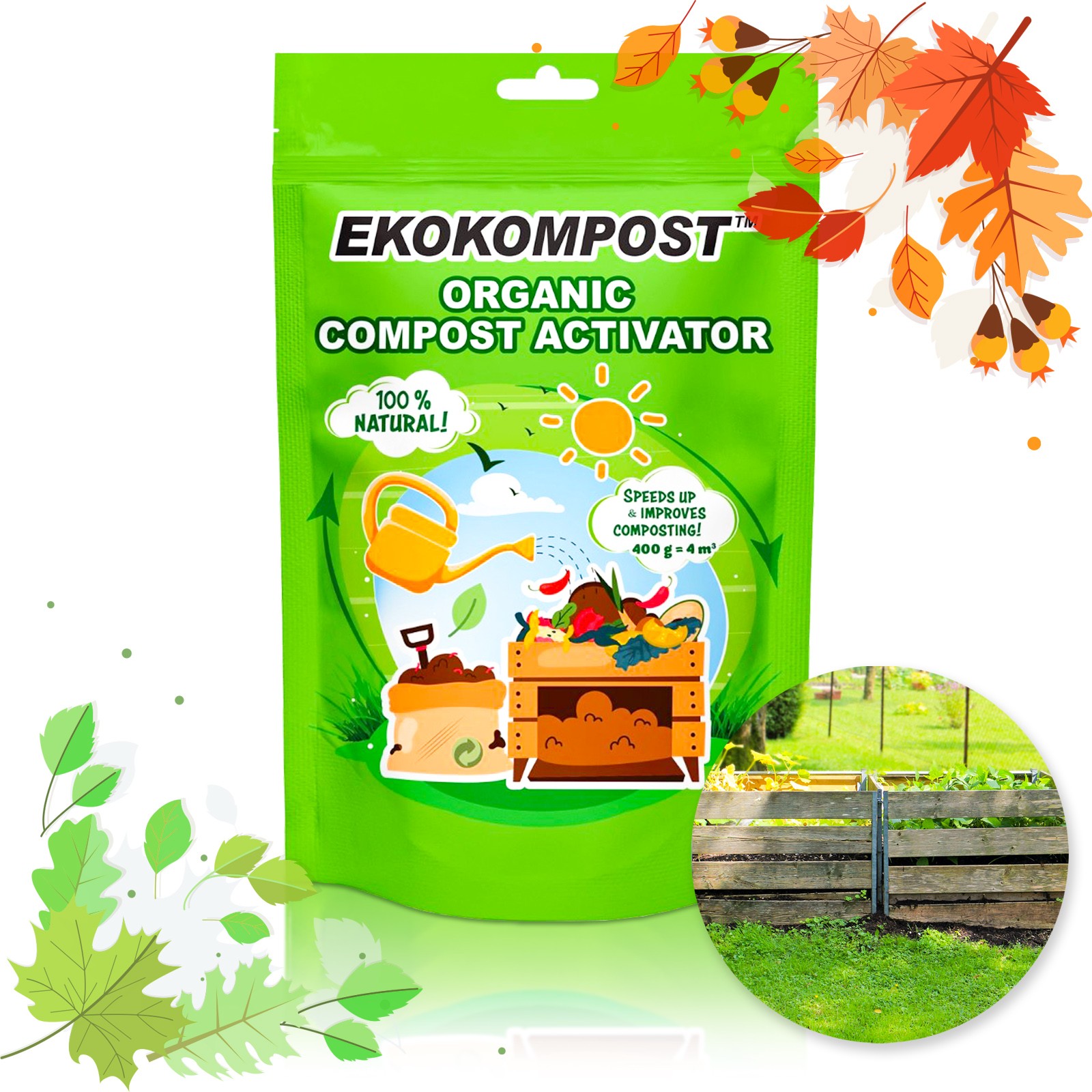 ekokompost - preparat do kompostowania - bakterie kompostowe