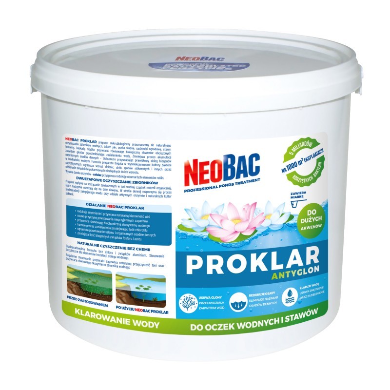 NeoBac PROKLAR Antyglon bakterie do oczek stawów 5KG