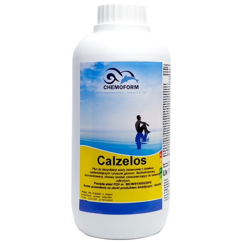 Chemoform Calzelos Koncentrat usuwa glony do basenu na zimę 1L
