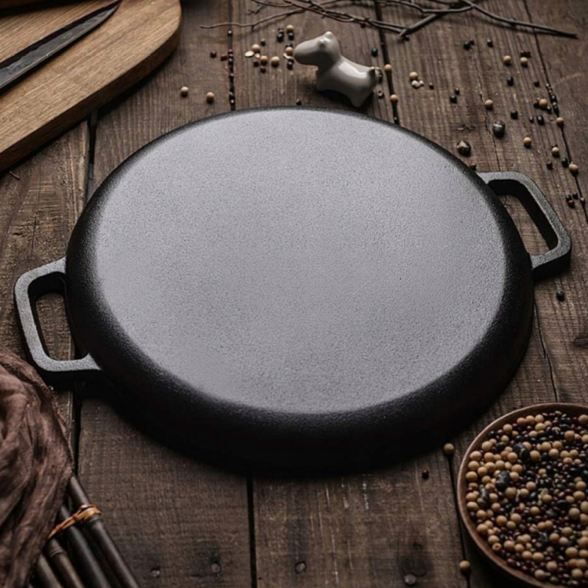 Płaska Patelnia do Pizzy na Naleśniki HAGE 30cm