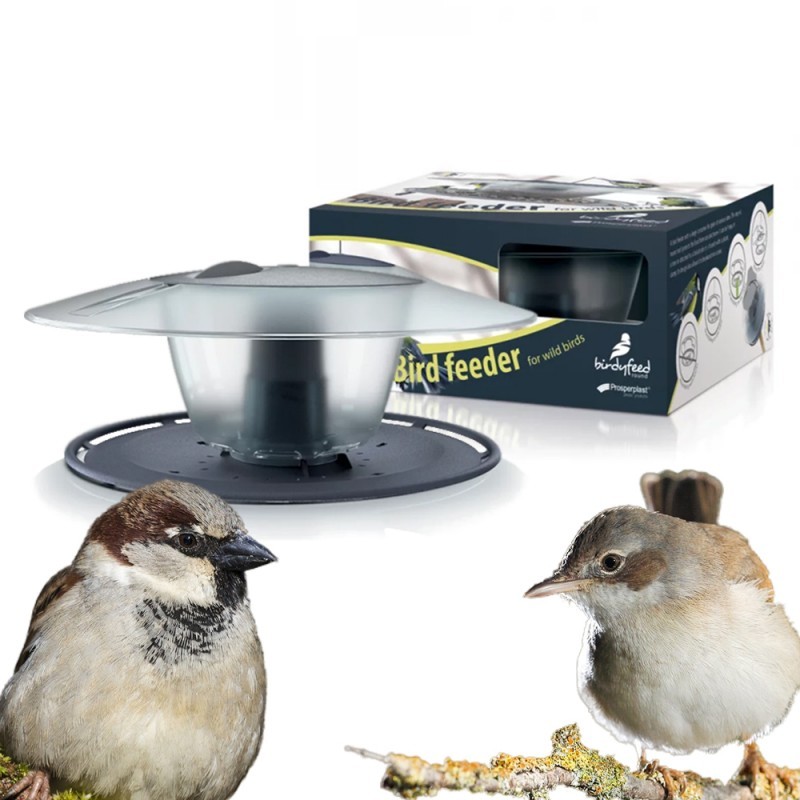 Karmnik dla ptaków okrągły Birdyfeed Round Antracytowy