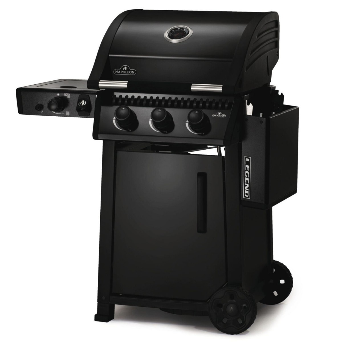 Czarny Grill Gazowy Napoleon Legend 365 SIB palnik boczny (LD365DSIBPK-PL)