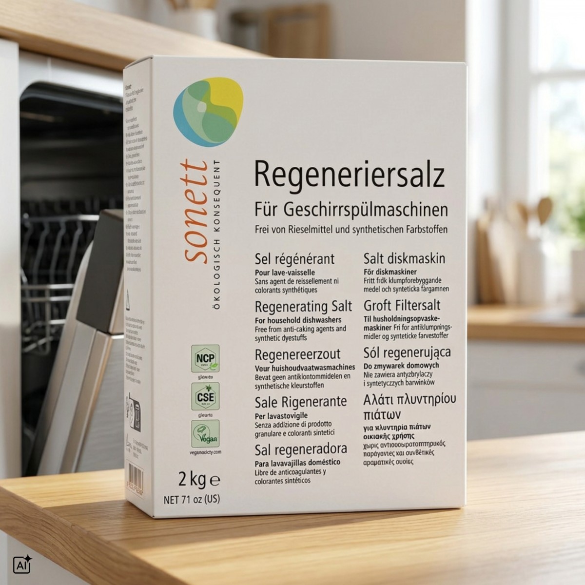 Sól regenerująca do Zmywarki warzona Sonett 2 kg