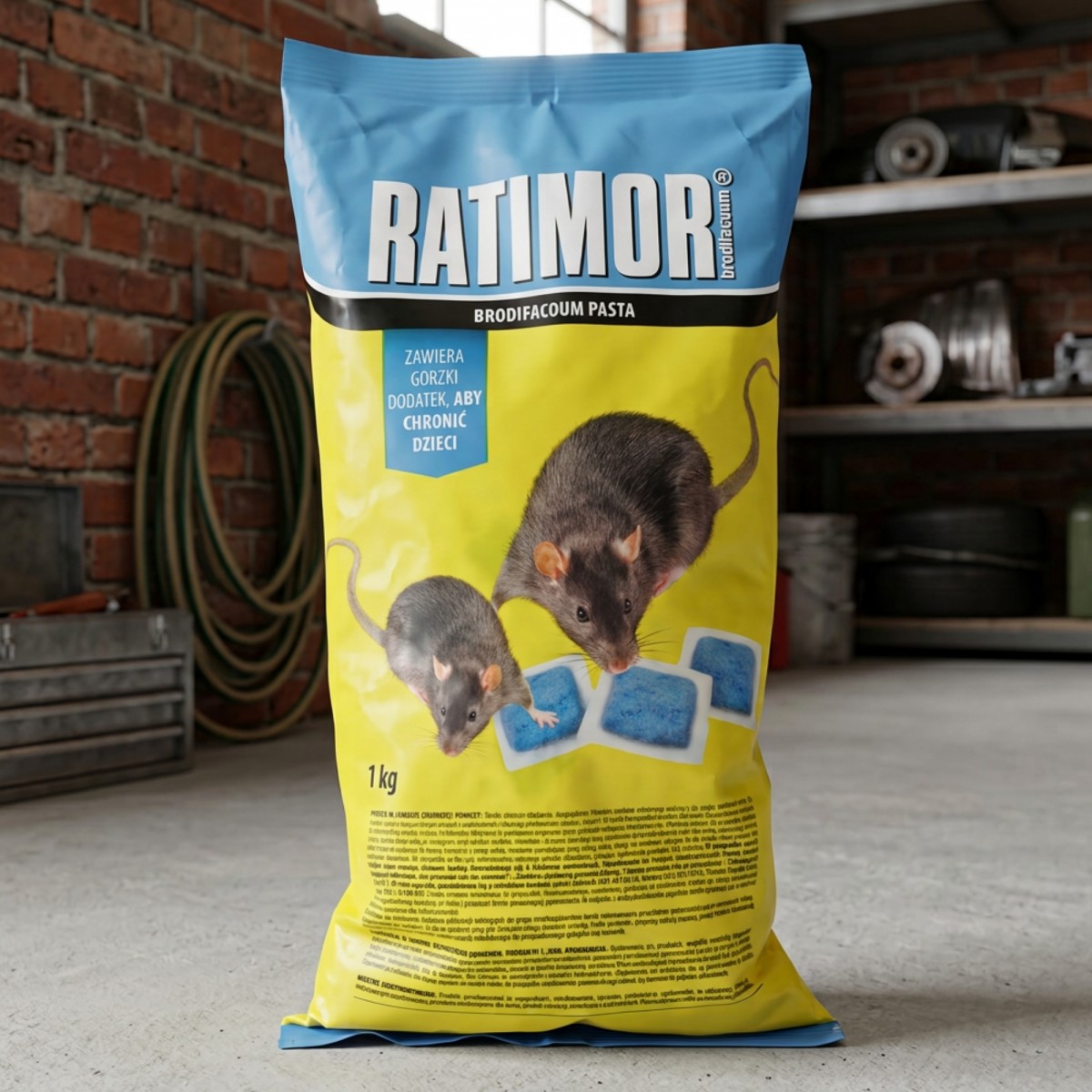 Trutka na Myszy Szczury Pasta Ratimor Brodifacoum worek 1kg