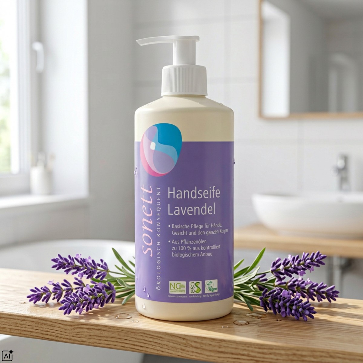 Ekologiczne Mydło do rąk Lawenda Sonett 300ml Naturalny Skład
