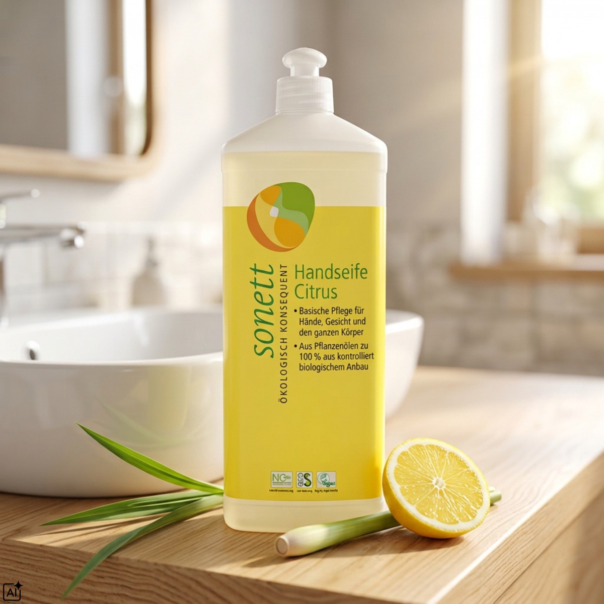Ekologiczne Mydło do rąk Cytrus Sonett 1L Naturalny Skład