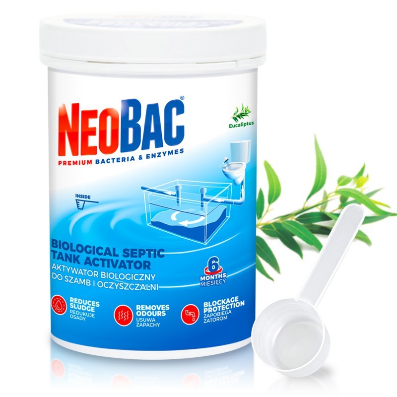 NeoBac 600 g Aktywator - bakterie do szamb i oczyszczalni gnilnej