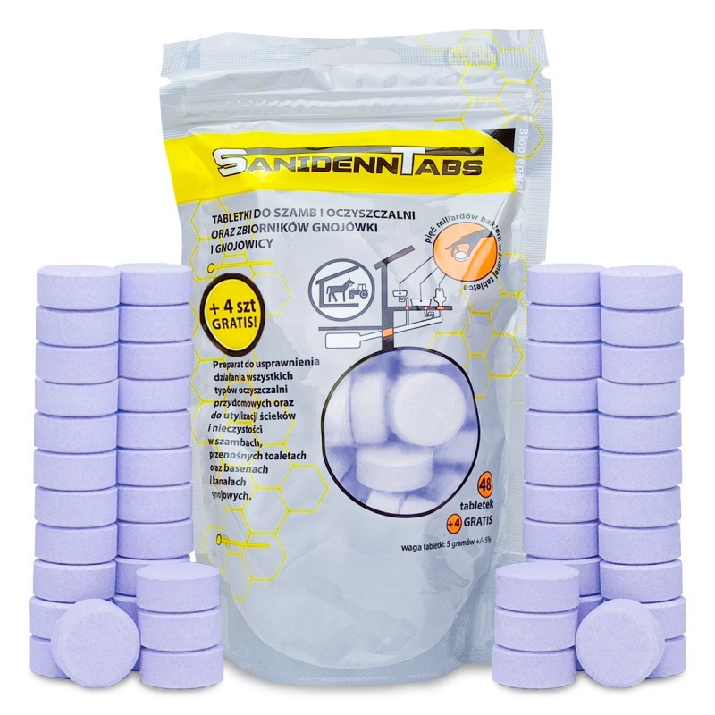 Sanidenn Tabs Tabletki Biologiczne 48 szt. + 4 szt GRATIS