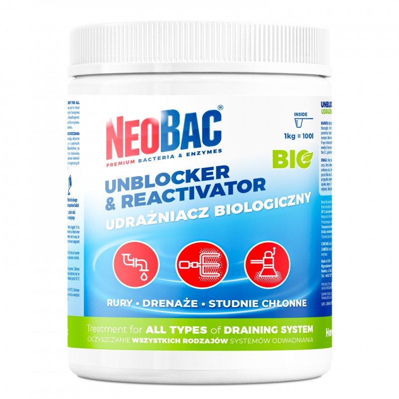 NeoBac Udrażniacz drenaży i studni chłonnych 1 kg