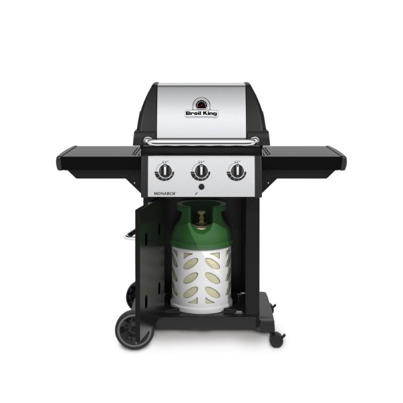 Broil King grill gazowy Monarch 320 żeliwny ruszt 3 palniki Dual-Tube (834253PL)