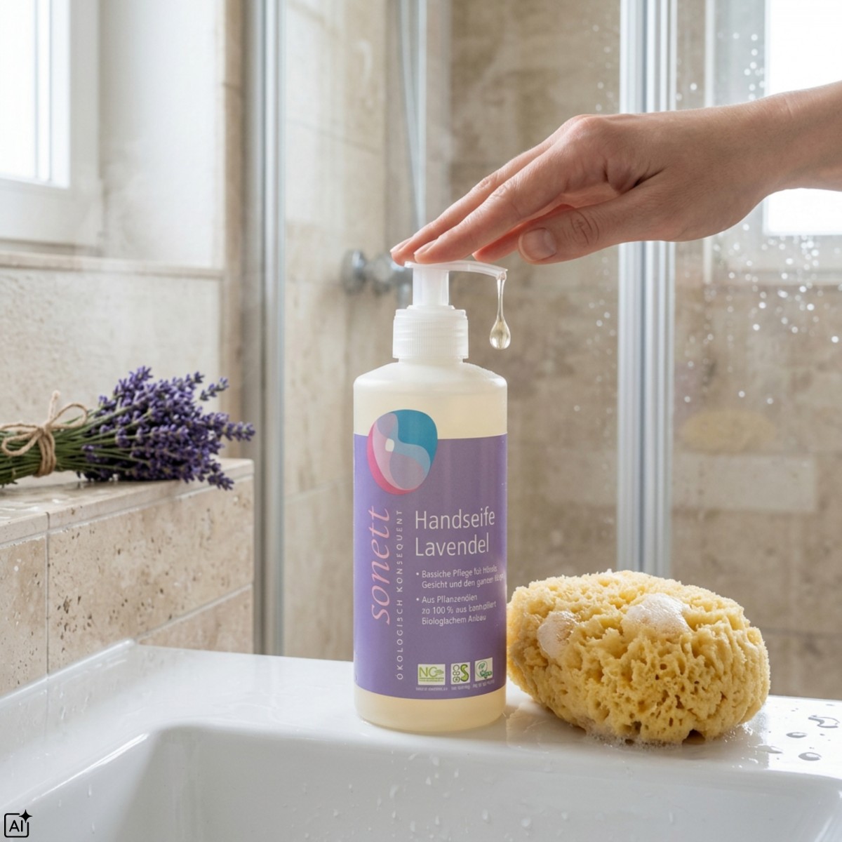 Ekologiczne Mydło do rąk Lawenda Sonett 300ml Naturalny Skład