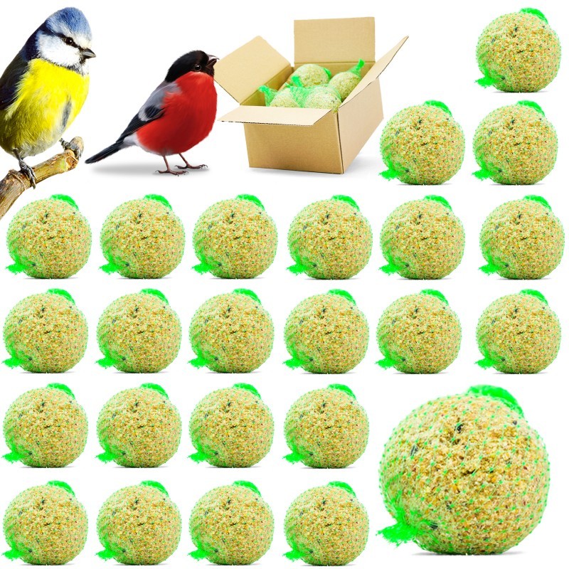 Pokarm dla dzikich ptaków Kule tłuszczowe karma dokarmianie ptaków ZESTAW 24 szt.