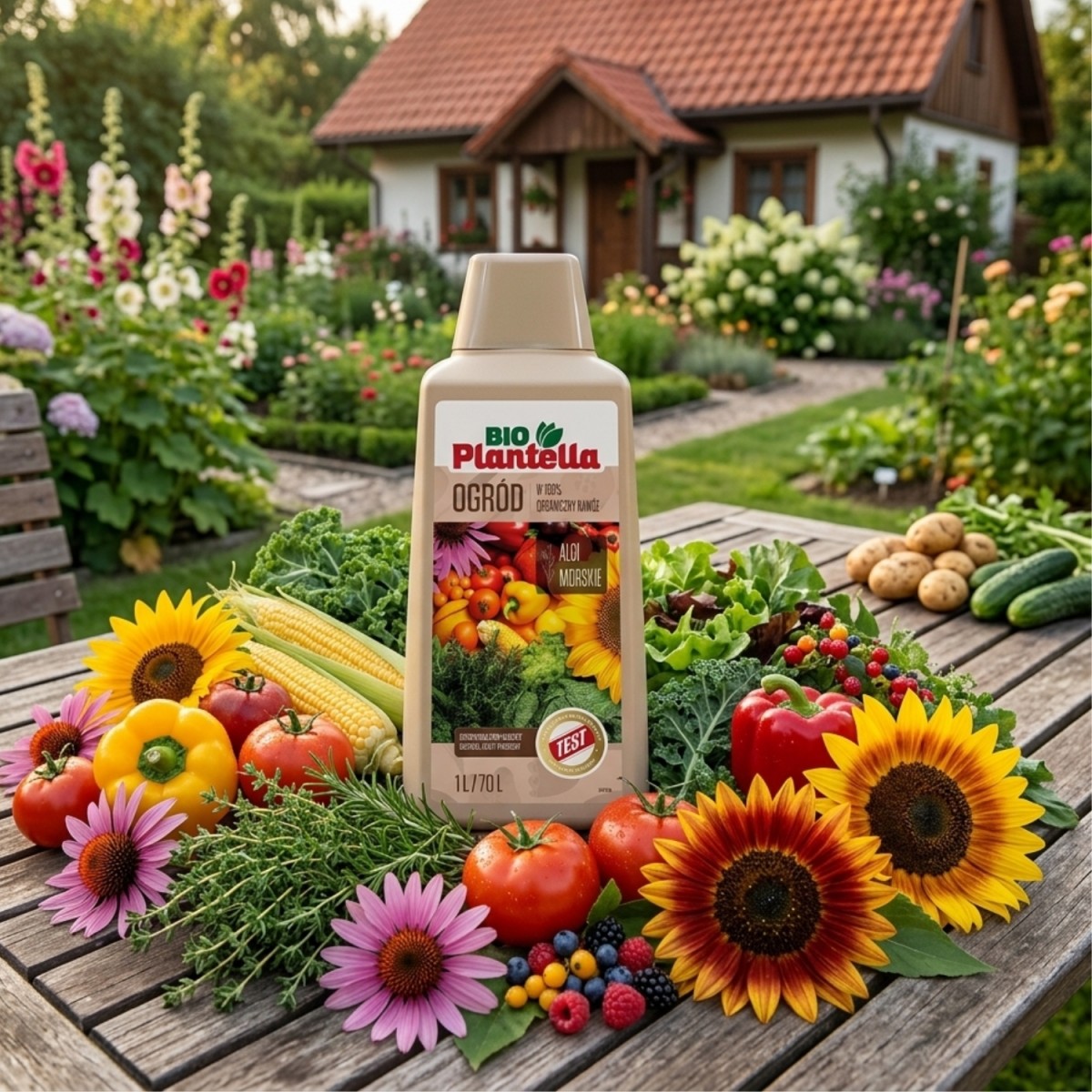 Naturalny Nawóz Płynny do Warzyw Owoców Bio Plantella Ogród 1L