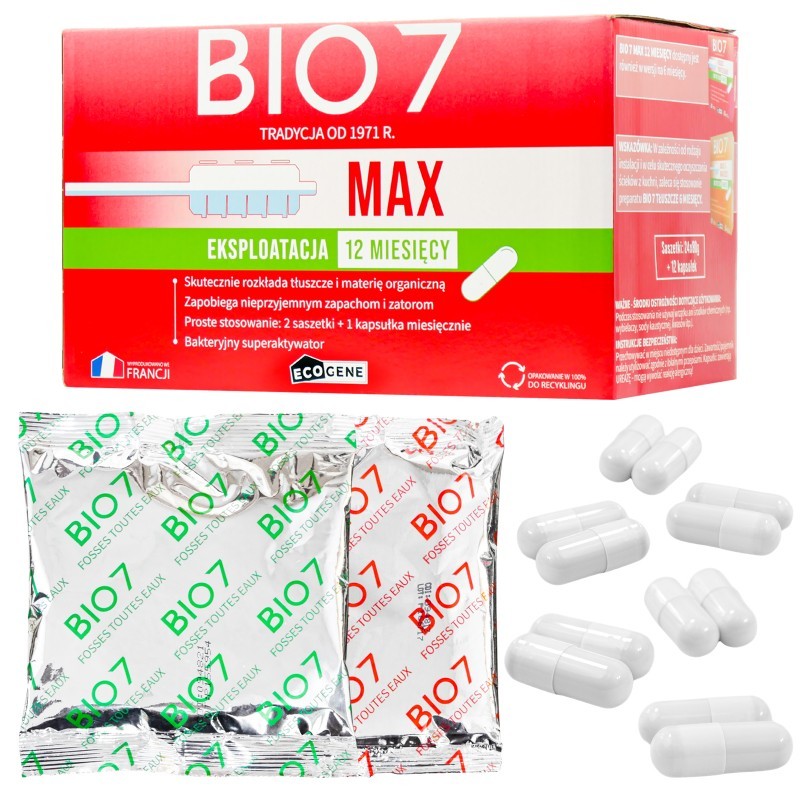 ECOGENE BIO 7 MAX 2kg bakterie do szamba i oczyszczalni