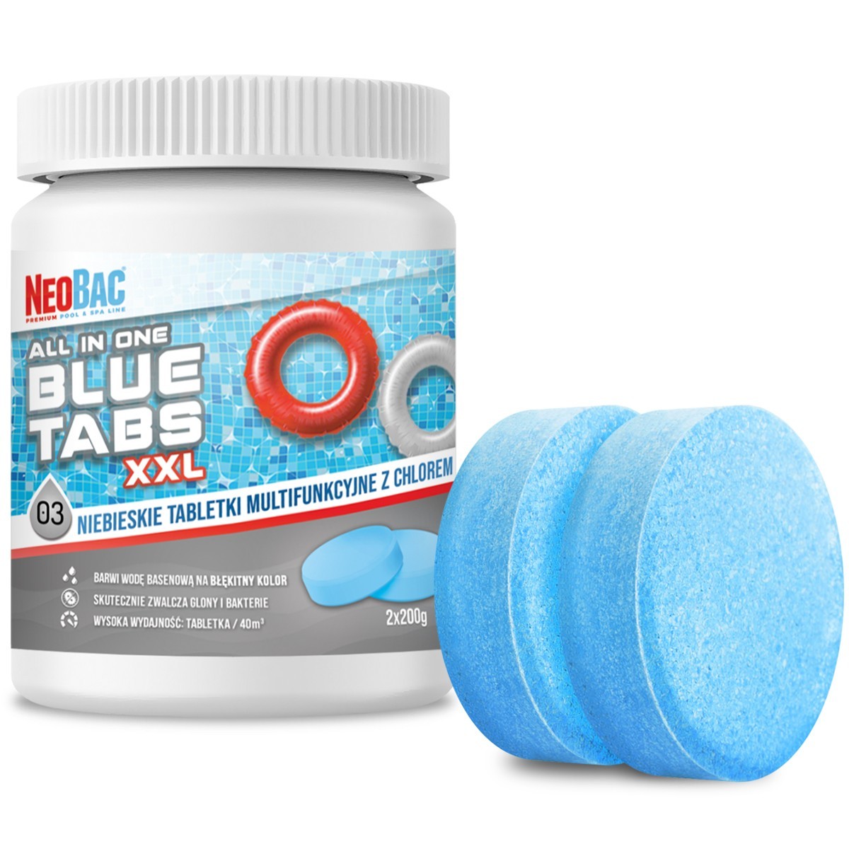 NeoBac allinOne blue TABS XXL chlor w tabletkach xxl